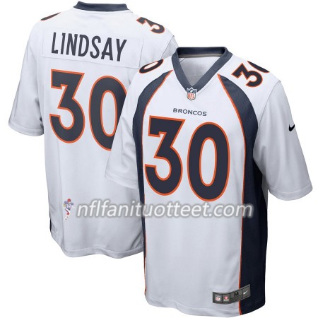 Miesten Denver Broncos NFL Pelipaita Phillip Lindsay 30 Nike Valkoinen